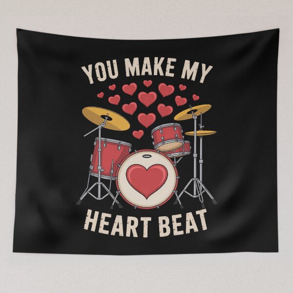 Item preview, Valentines Day Drums Rock designed and sold by comptorasunfia.