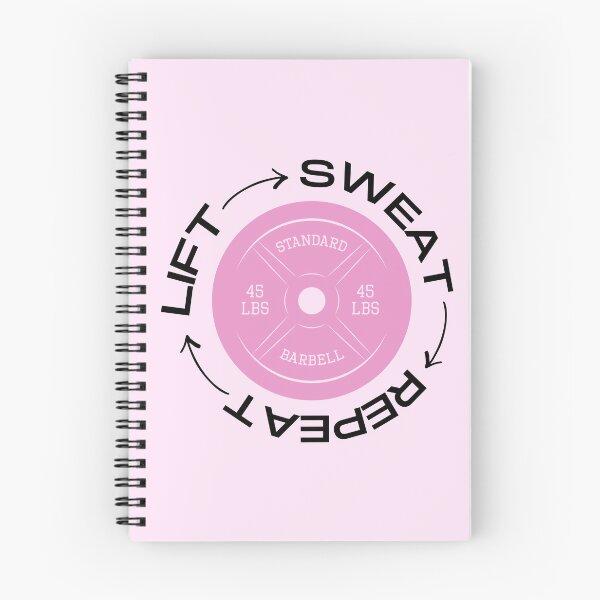 Item preview, Lift Sweat Repeat Pink Weighted Plate designed and sold by FitMyLifestyle.