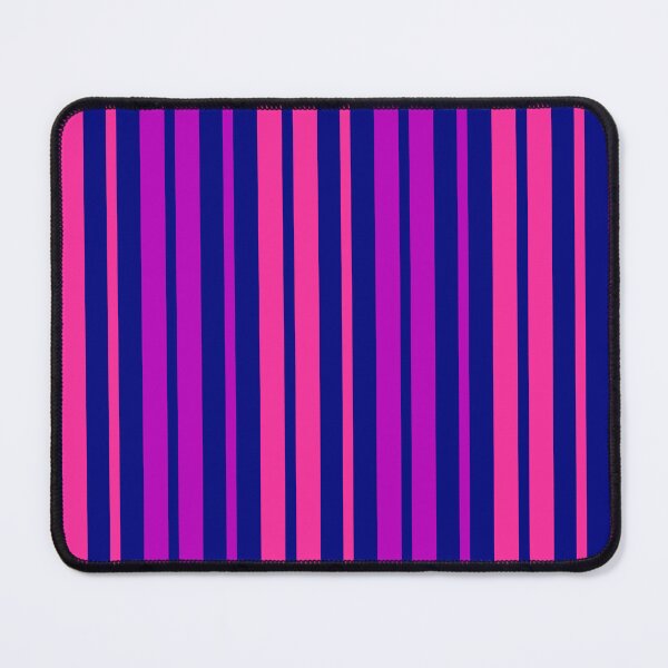 Item preview, Purple Pink Stripes On Blue Pattern Design designed and sold by PatternTitan.