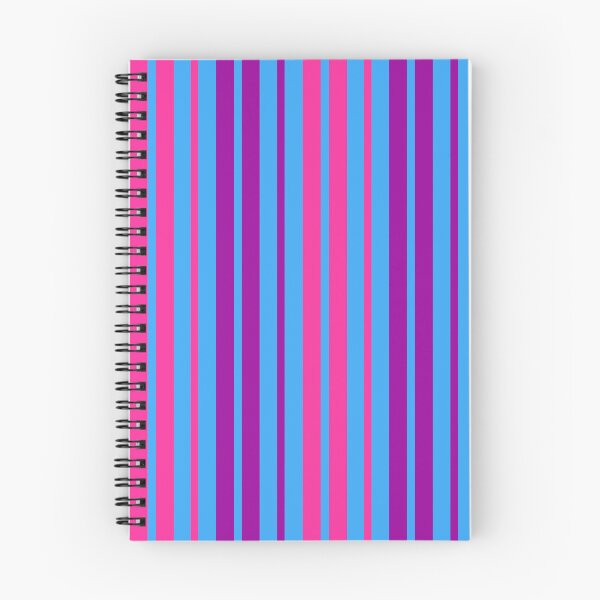 Item preview, Purple Pink Stripes On Blue Pattern Design  designed and sold by PatternTitan.