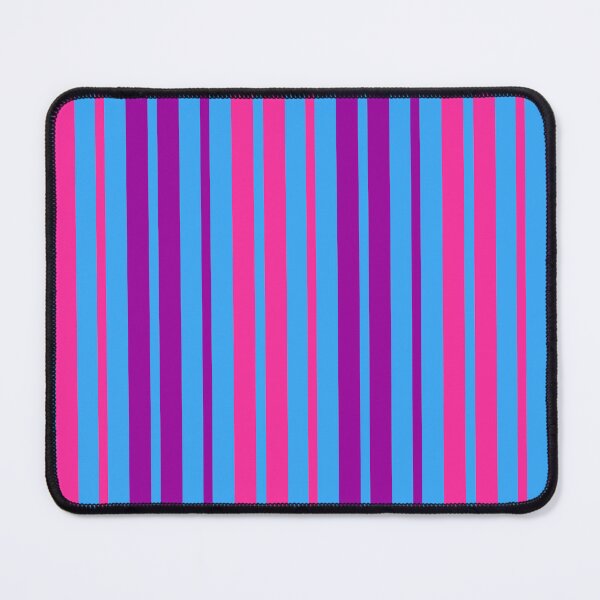Item preview, Purple Pink Stripes On Blue Pattern Design designed and sold by PatternTitan.
