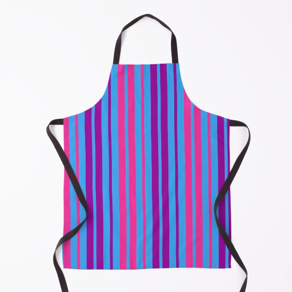 Item preview, Purple Pink Stripes On Blue Pattern Design  designed and sold by PatternTitan.