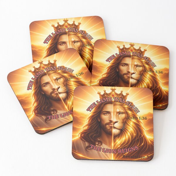 Item preview, The Lamb Was Slain. The Lion Reigns. designed and sold by Matty69TeeS.