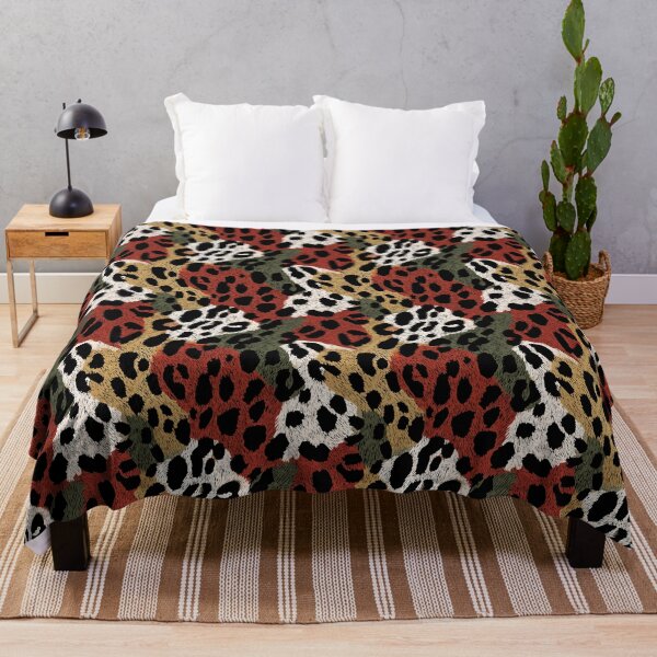Item preview, Rust Khaki Leopard Spots Pattern designed and sold by bubblegoth.