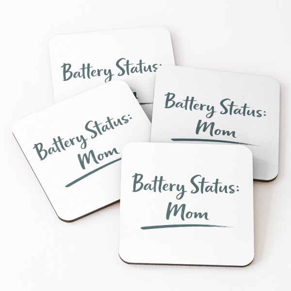 Item preview, Battery Status: Mom – Minimalist Mom Typography designed and sold by LoppiPrintShop.