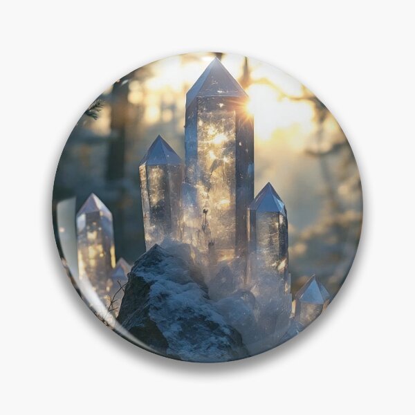 Item preview, Crystal Towers in Winter  designed and sold by Marielle Valenzuela.