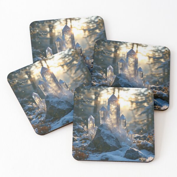 Item preview, Crystal Towers in Winter  designed and sold by Marielle Valenzuela.