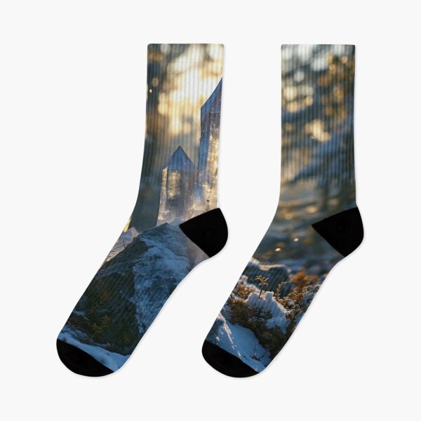 Item preview, Crystal Towers in Winter  designed and sold by Marielle Valenzuela.