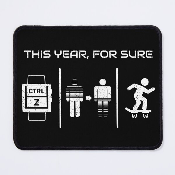 Item preview, This Year For Sure - Retro Geek Humor designed and sold by sachpica.