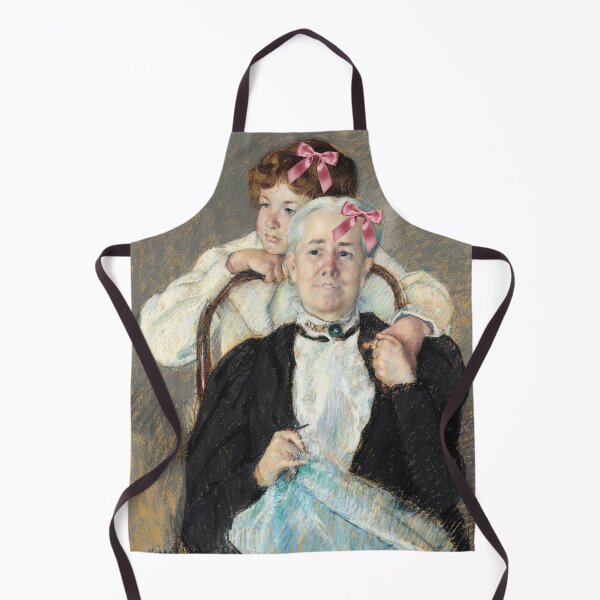 Item preview, Coquette Grandmother and Grandson - Mary Cassatt Impressionist Art Parody with Pink Bows designed and sold by Open Canvas.