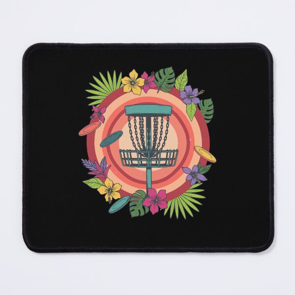 Item preview, Tropical Disc Golf Basket Flying Disc Scene designed and sold by LuminOrb.