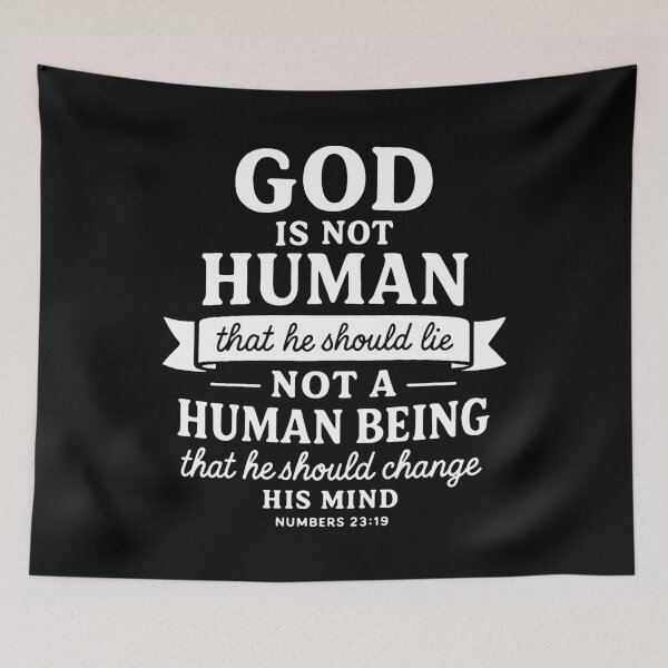 Item preview, Numbers 23:19 God Is Not Human That He Should Lie designed and sold by plushism.