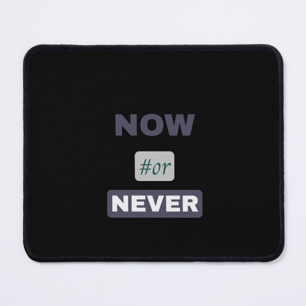 Item preview, Now or Never – Modern Navy Minimal Quote T-Shirt designed and sold by Giota29.