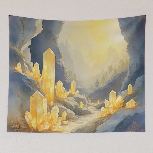 Item preview, Golden Citrine Quartz in the Mountains of Arkansas designed and sold by Marielle Valenzuela.