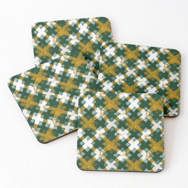Item preview, Olive Mustard Midcentury Floral Pattern designed and sold by bubblegoth.