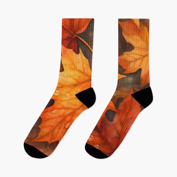 Item preview, Vibrant Autumn Maple Leaves Watercolor designed and sold by PandaTShirtShop.