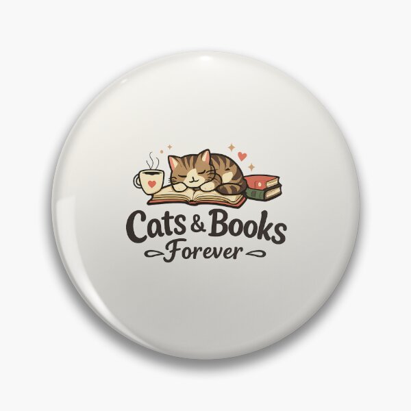 Item preview, Cats & Books Forever designed and sold by musthavewords.