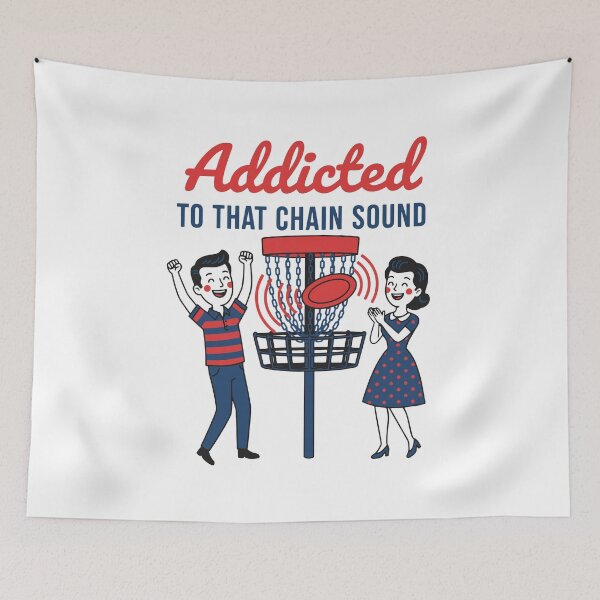 Item preview, Addicted To That Chain Sound Disc Golf Flying Disc designed and sold by LuminOrb.