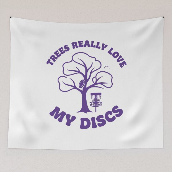 Item preview, Trees Really Love My Discs Funny Disc Golf designed and sold by LuminOrb.