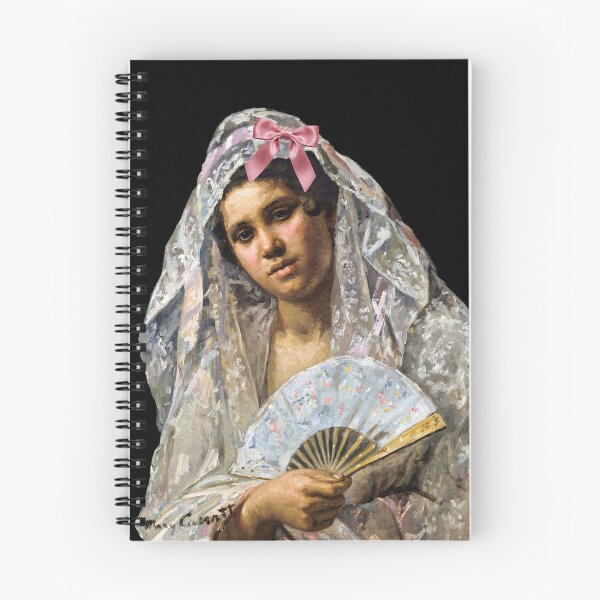 Item preview, Coquette Spanish Dancer - Mary Cassatt Impressionist Art Parody with Pink Bow designed and sold by Open Canvas.