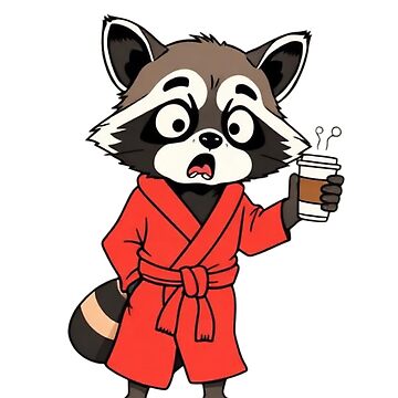 Artwork thumbnail, Funny Raccoon Design by AKANKEDESIGN