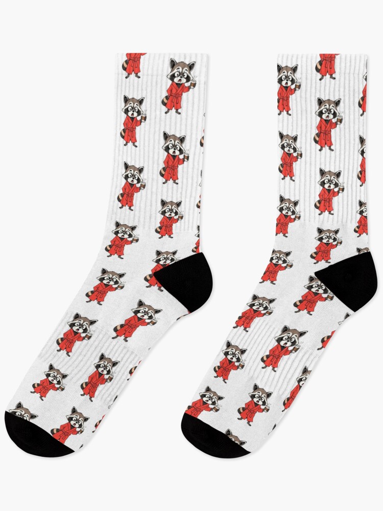 Thumbnail 1 of 5, Socks, Funny Raccoon Design designed and sold by AKANKEDESIGN.
