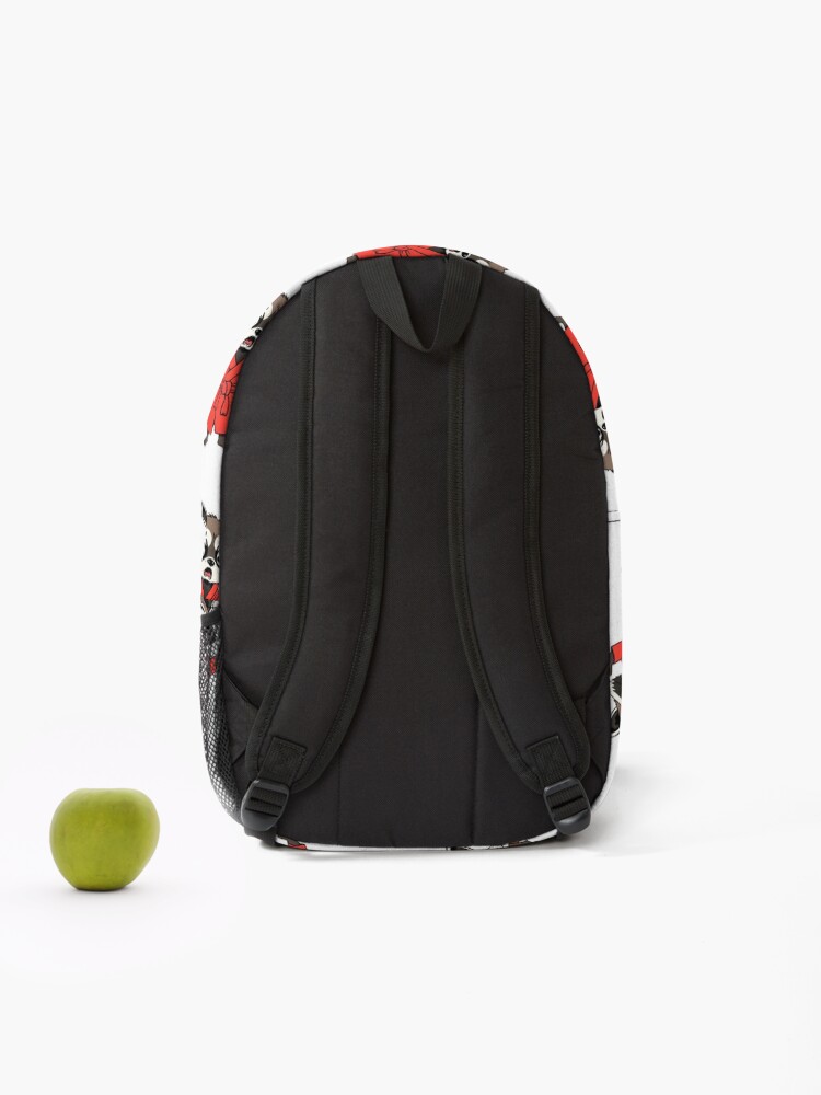 Thumbnail 2 of 3, Backpack, Funny Raccoon Design designed and sold by AKANKEDESIGN.