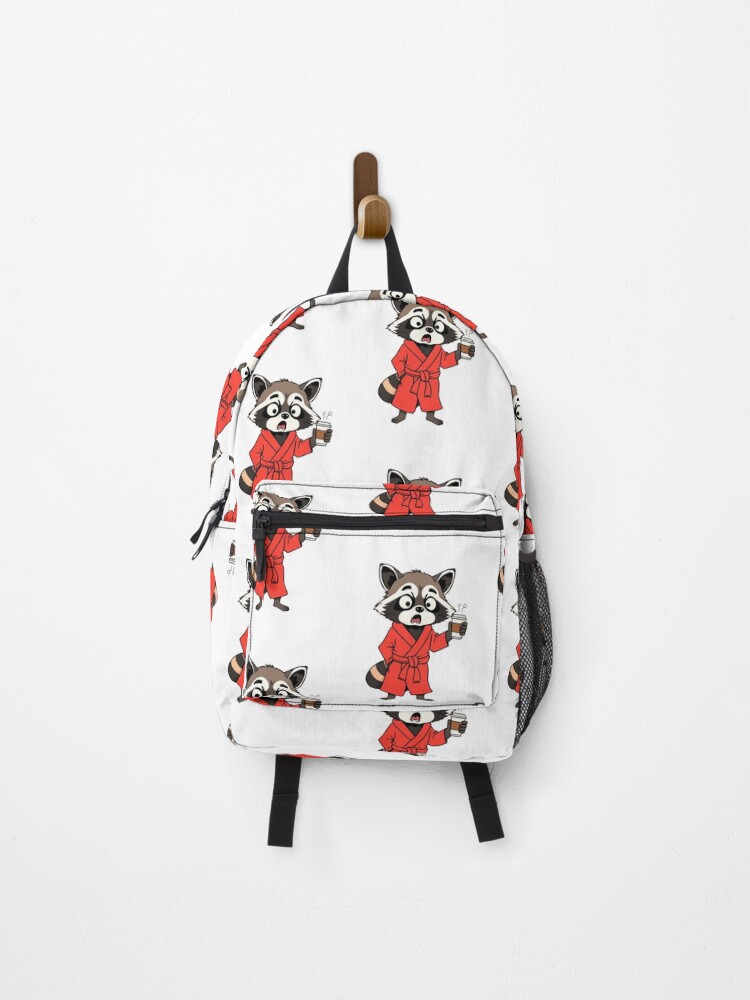 Thumbnail 1 of 3, Backpack, Funny Raccoon Design designed and sold by AKANKEDESIGN.