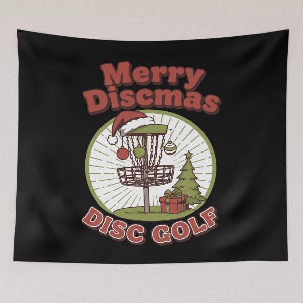 Item preview, Merry Discmas Disc Golf Funny Flying Disc Basket designed and sold by LuminOrb.