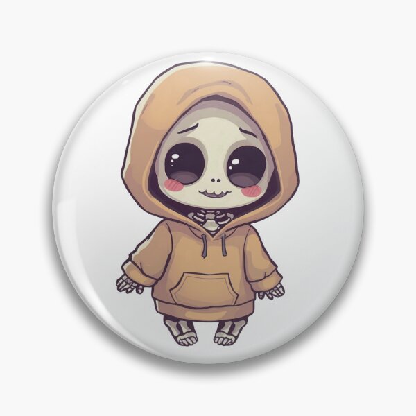 Item preview, Cozy Shy Skeleton – Cute Kawaii Fantasy Character designed and sold by santi-ia.