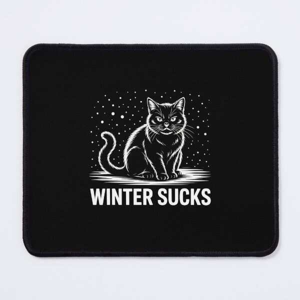 Item preview, Winter Sucks – Grumpy Cat Winter Humor designed and sold by Vintage Shapes.