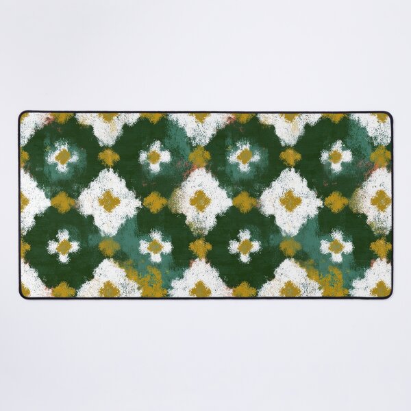 Item preview, Retro Daisy Pattern Forest Green designed and sold by bubblegoth.