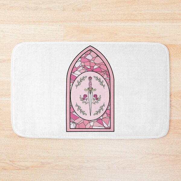 Item preview, Stained glass window with dagger and roses designed and sold by witchlingart.