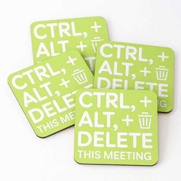 Item preview, CTRL + ALT + DELETE This Meeting – Funny Office & Tech Humor T-Shirt designed and sold by RMTrendy.