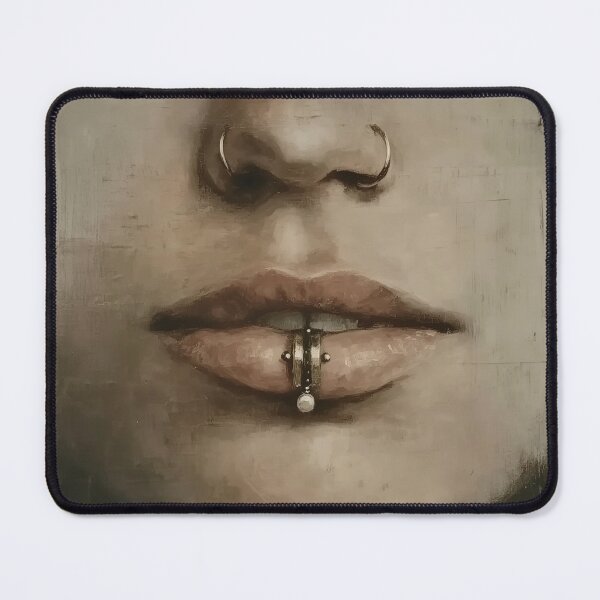 Item preview, Portrait with Nose and Lip Piercings designed and sold by lautir.