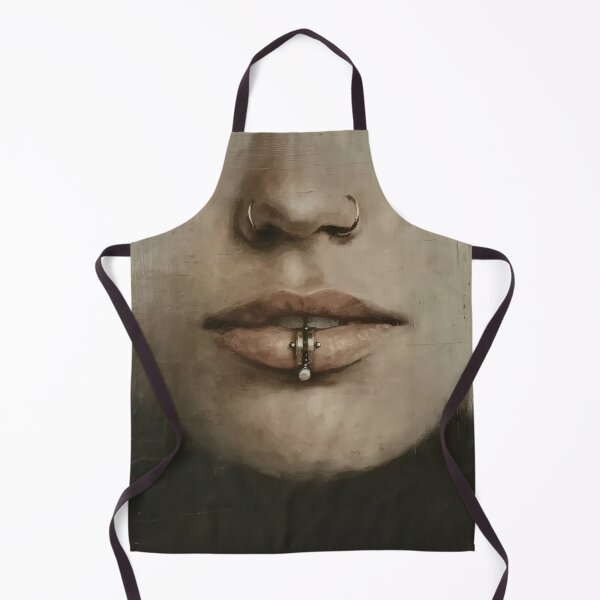 Item preview, Portrait with Nose and Lip Piercings designed and sold by lautir.