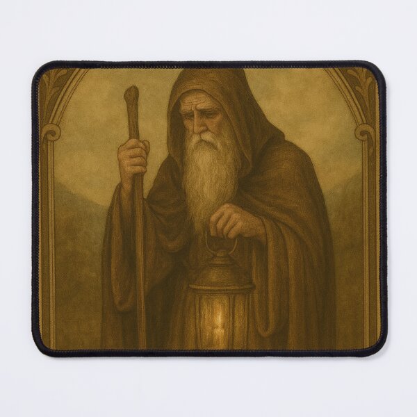Item preview, The Hermit Tarot Card Vintage Art designed and sold by freackly.