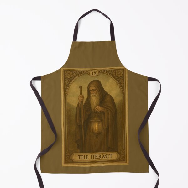 Item preview, The Hermit Tarot Card Vintage Art designed and sold by freackly.