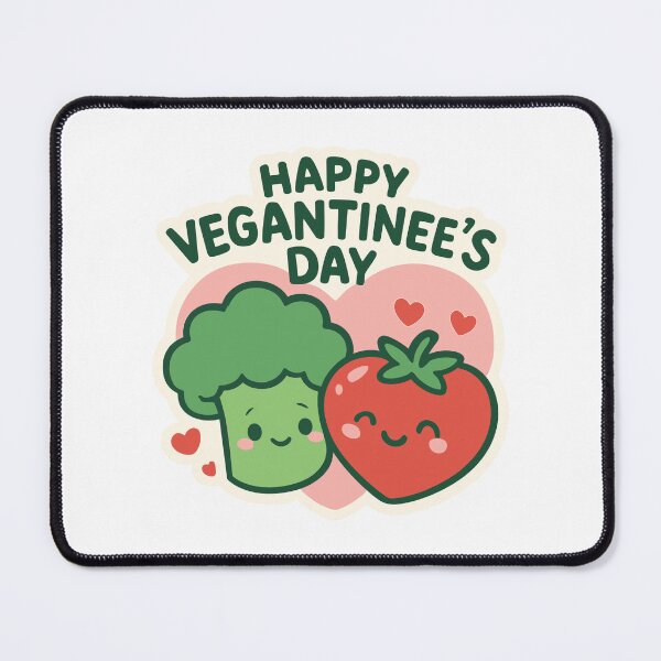 Item preview, Happy Vegantine’s Day Cute Vegan Valentine designed and sold by FatCatCD.