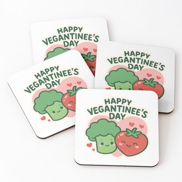 Item preview, Happy Vegantine’s Day Cute Vegan Valentine designed and sold by FatCatCD.