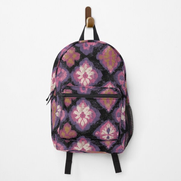 Item preview, Boho Ikat Diamond Floral Pattern designed and sold by bubblegoth.