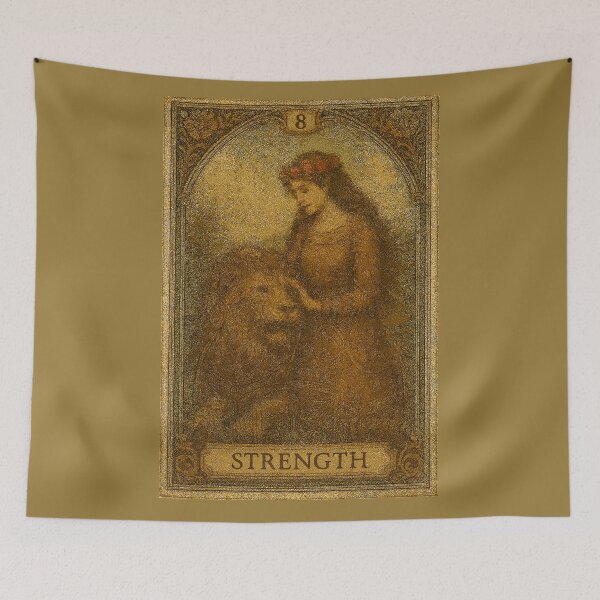 Item preview,  Strength Tarot Card Vintage Art designed and sold by freackly.