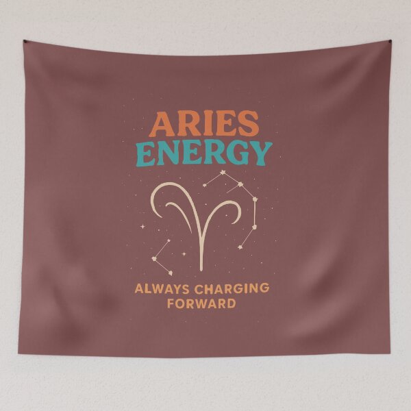 Item preview, Aries Energy – Retro Minimalist Zodiac Design designed and sold by Mehmet Hanifi Ekşi.