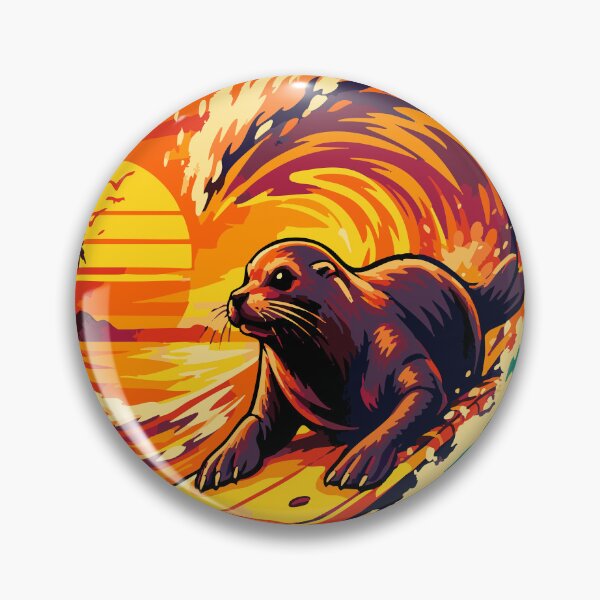 Item preview, Body Boarding Sea Lion at Sunset designed and sold by alw951.
