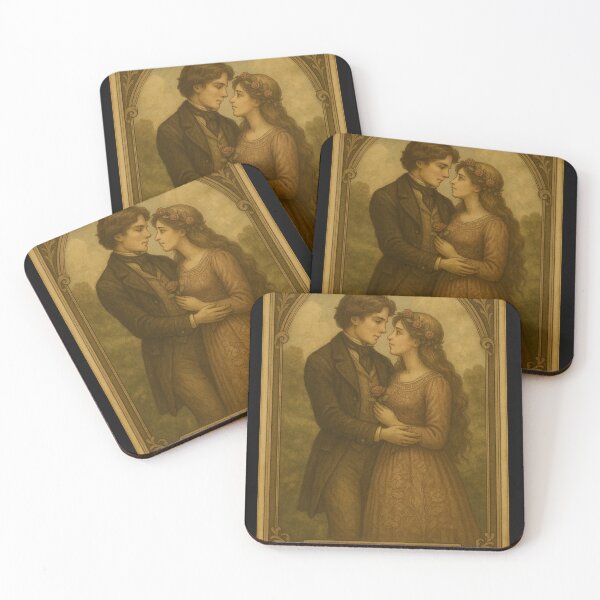 Item preview,  The Lovers Tarot Card Vintage Art designed and sold by freackly.