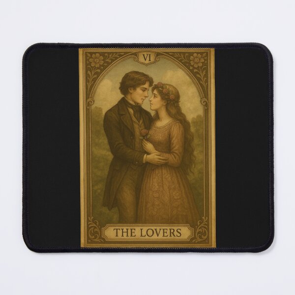 Item preview,  The Lovers Tarot Card Vintage Art designed and sold by freackly.