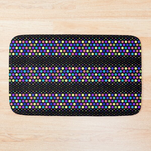 Item preview, Dotwave Colorful Polka Dot on Black  designed and sold by POLKAIWERX.