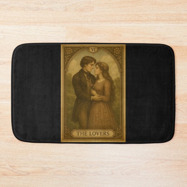 Item preview,  The Lovers Tarot Card Vintage Art designed and sold by freackly.