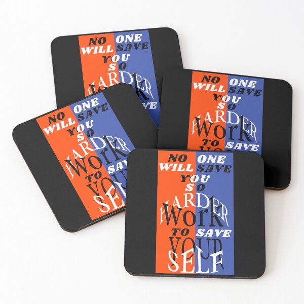 Item preview, No One Will Save You – Work Harder to Save Yourself | Hustle Motivation Typography designed and sold by ArtVibe-Ties.
