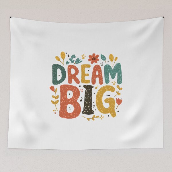 Item preview, Dream Big Beautiful Flowery Design designed and sold by NostalgiaPrinted.
